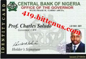 Copy of c.b.n bank working i.d card